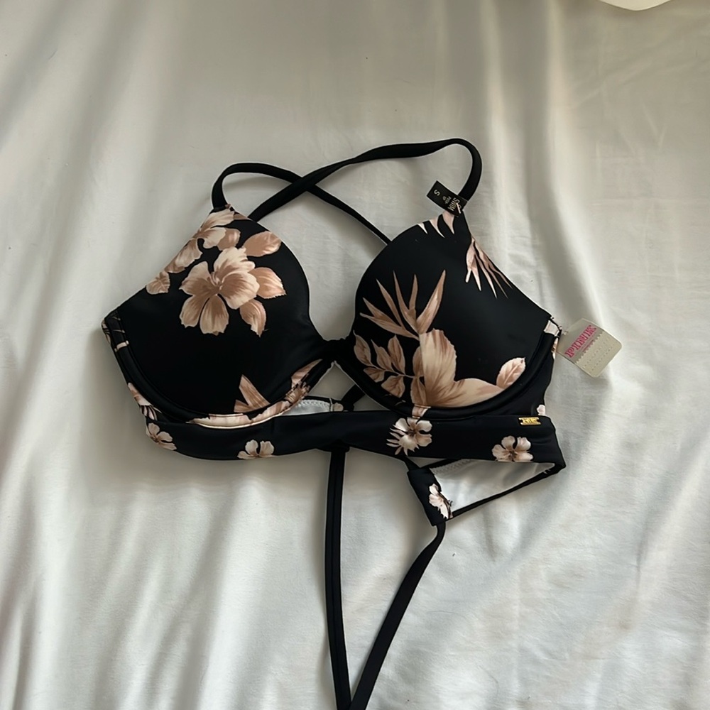 Pink brand push up bikini top
